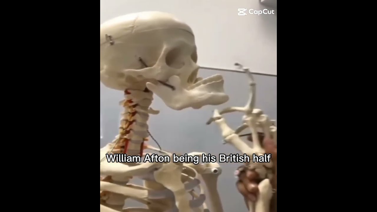 William Afton And His British Half Fnaf Skeleton Jaw Funny Funnyaf Funnyvideo