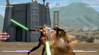 Ahsoka Tano vs Moff Gideon (Hardest AI) Star Wars Force Combat Beta