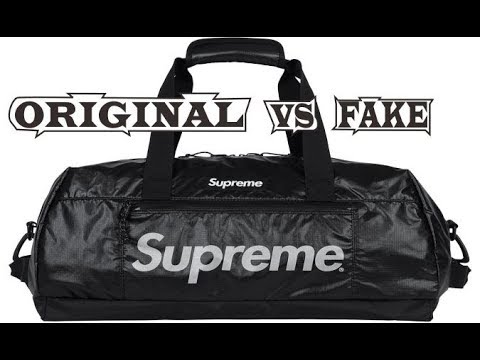 Supreme Duffle Bag FW17 Black Original & Fake - YouTube