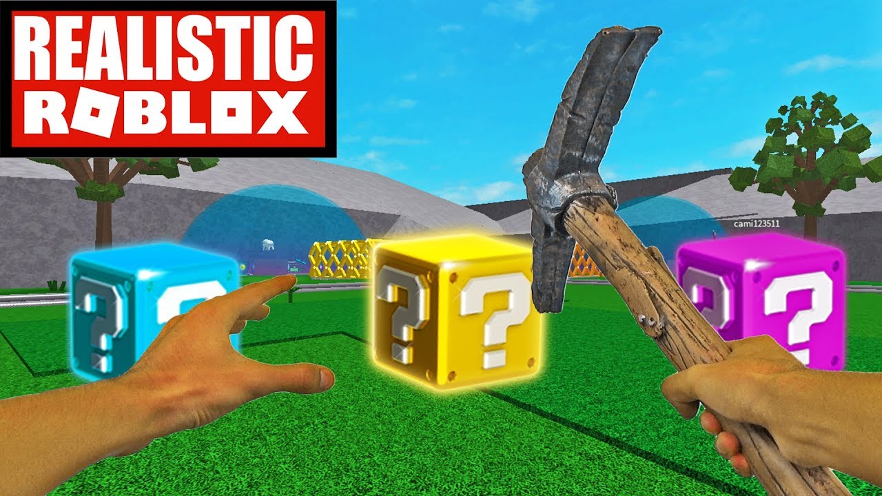 Realistic Roblox Minecraft Lucky Blocks In Roblox Roblox Lucky
