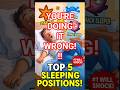 “Top 5 Sleeping Positions 😴 | You’re Doing It Wrong!” #SleepTips #SleepingPositions #FunnyShorts