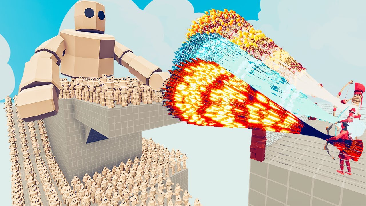 100x MARSHMALLOW + 2x GIANT vs 3x EVERY GOD - Totally Accurate Battle Simulator TABS