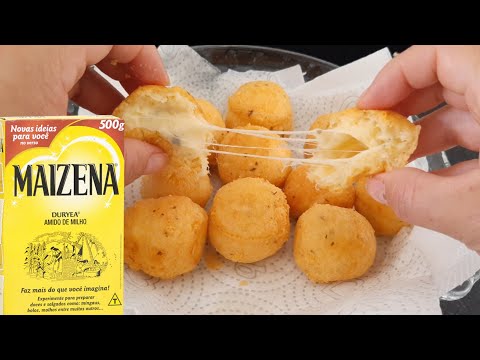 Bolinho De Queijo MUITO FÁCIL Com Maizena 