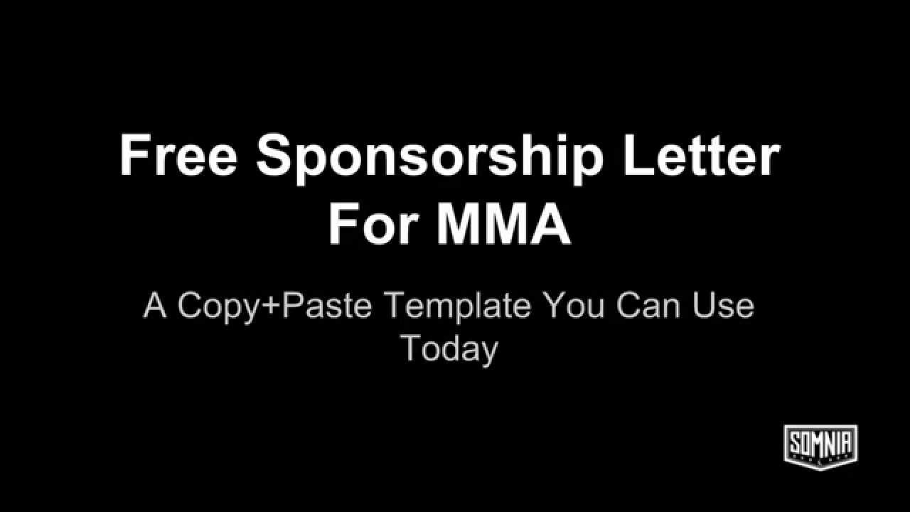 Fighter Sponsorship Template Sponsorship Letter For Mma Youtube Fighter Sponsorship Template Sponsorship Letter For Mma Youtube