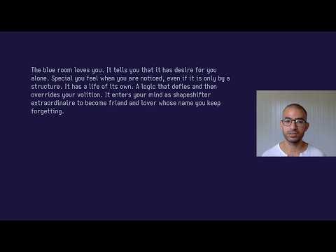 Reading "The blue room" short story I wrote