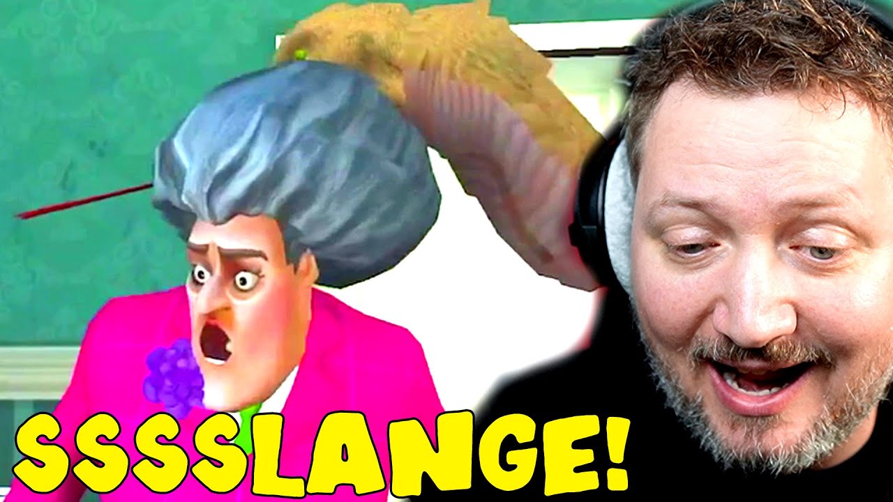 *PRANK* med en SLANGE på min LÆRER!🤯 - Scary Teacher 3D #8