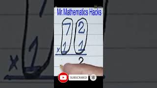 72*11 Math #maths #amazingmathproblems #mathstricks #amazingmathpuzzle #drawing #mathshack #art #yt