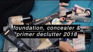 Declutter 2018 | Foundation, Concealer & Primer
