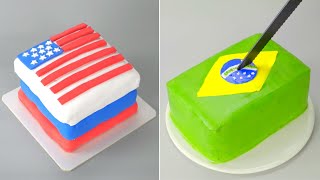 Amazing USA Flag Cake Decorating Recipes | Easy Cake Tutorials for Everyone | Cat Caron #00032