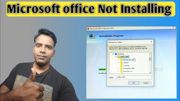 Microsoft office | Ms office 2007 not installing | Ms office error browse for folder | 2023 in hindi
