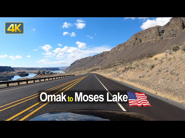 USA Road Trip - Omak WA to Moses Lake WA in 4K
