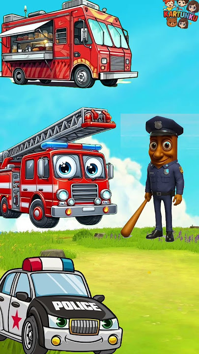 help me ....‼️ where is the correct police car ❓️........ #animation #cartoon  #us #usa #shorts