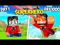 I Survived 1000 Days as a SUPERHERO in Minecraft (Minecraft Compilation)