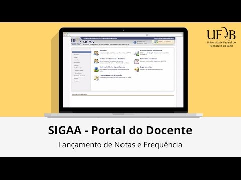 SIGAA - Portal do Docente - Lançamento de Notas e Frequência