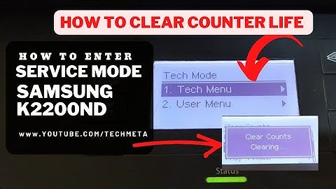 HOW TO CLEAR LIFE COUNTER ON SAMSUNG PHOTOCOPIER K2200ND || HOW TO ENTER SERVICE MODE  SAMSUNG K2200