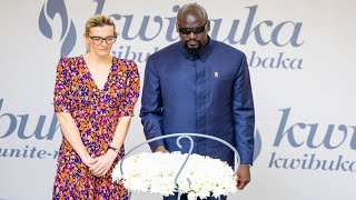 Le Président Guinéen Lt Gen Doumbouya rend hommage aux victimes du Génocide à Kigali