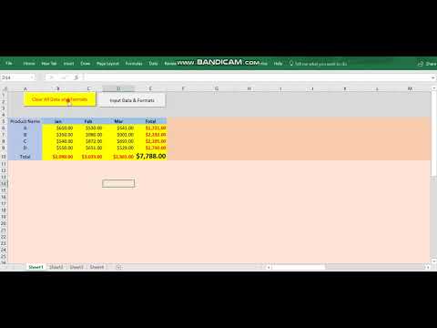 Input Data and Clear Data by Excel / Accounts & VAT Academy