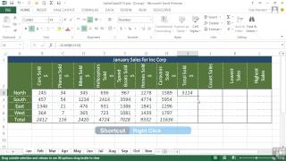 Excel 2013 Advanced: The Basic SUM, COUNT, MIN, And MAX - Chapter 5 of 128
