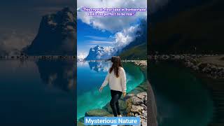 Fallbodensee Lake: Switzerland's Hidden Paradise 🏔️ #travel #viral #viralshorts #usa ##switzerland