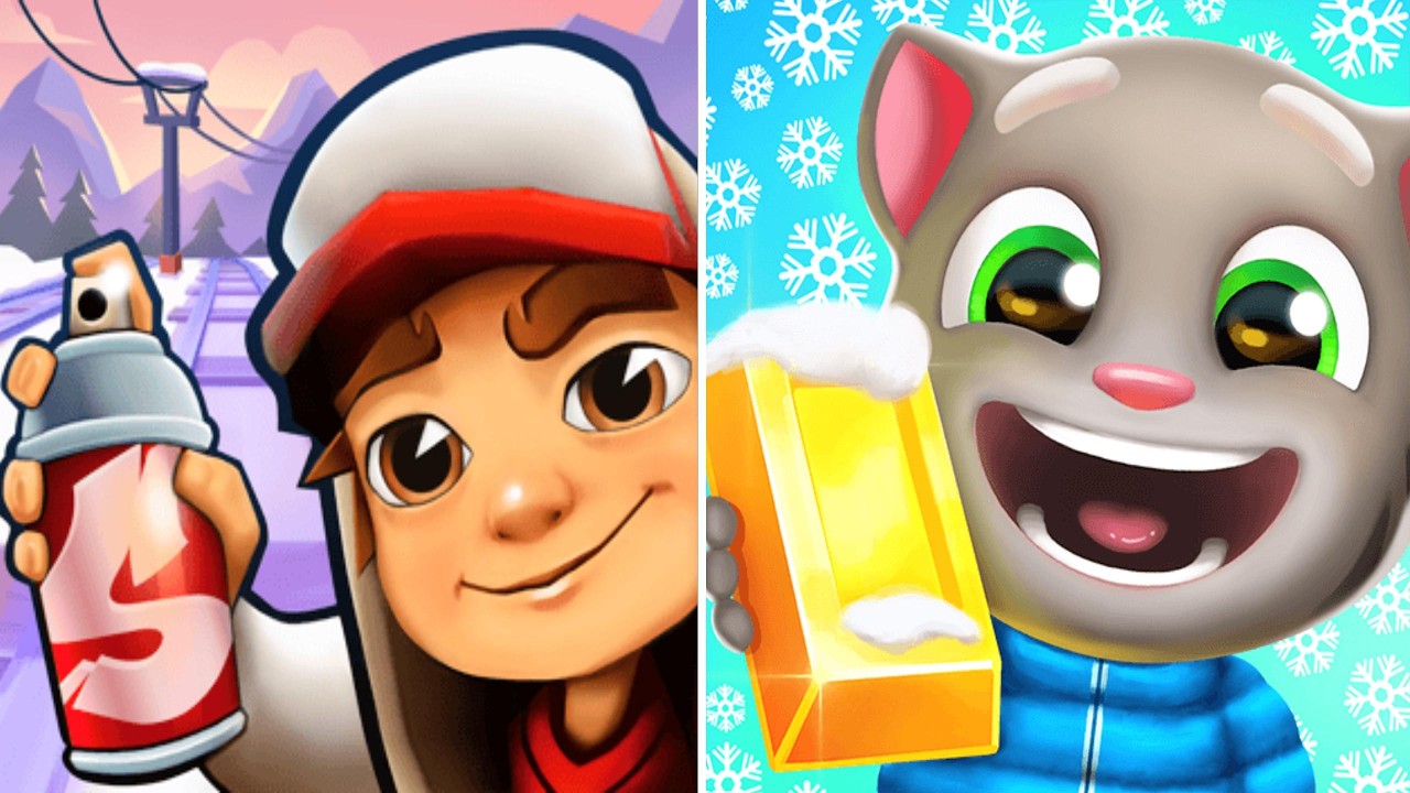 Subway Surfers & Talking Tom Gold Run – High Score Challenge