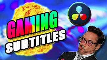 Gaming Subtitles in DaVinci Resolve 17
