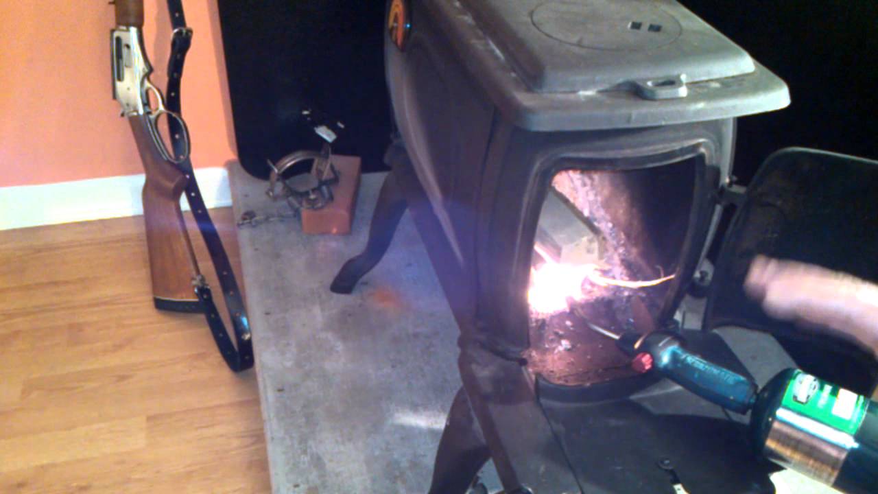 How to light a wood burning stove YouTube