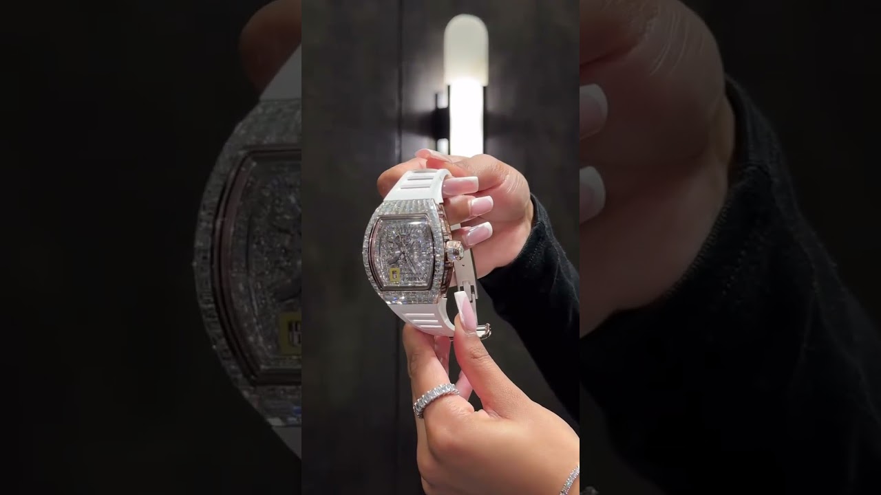 The Richard Mille RM030 Diamond Chandelier After-set Case and Dial. Set meticulously to perfection