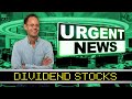 4 DIVIDEND VALUE STOCKS WITH URGENT NEWS