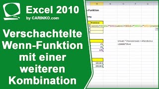 Excel 2010 verschachtelte WENN-Funktion mit einer weiteren Kombination - carinko.com