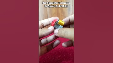 Boosting DC Motor Speed with a Capacitor | Simple Hack for Faster Performance!#shorts #CapacitorHack