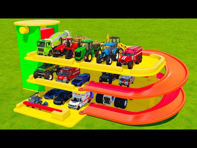 TRANSPORTING BIG TRUCKS, SPORT CARS, MOTORCYCLES & EMERGENCY VEHICLES! Farming Simulator 22 class=