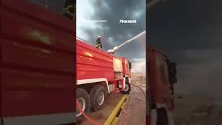 Massive fire rips through key Libya oil refinery after drone strike hits fuel tank