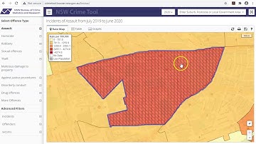 Crime mapping tool: understanding the rate map