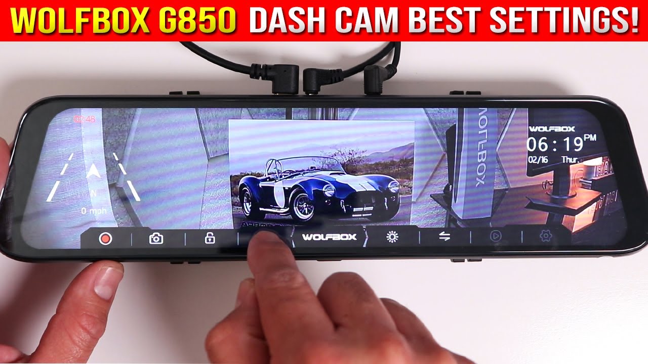 i05  WOLFBOX Dash Cam Front and Rear, 4K Dash Cam with GPS WiFi UHD 2