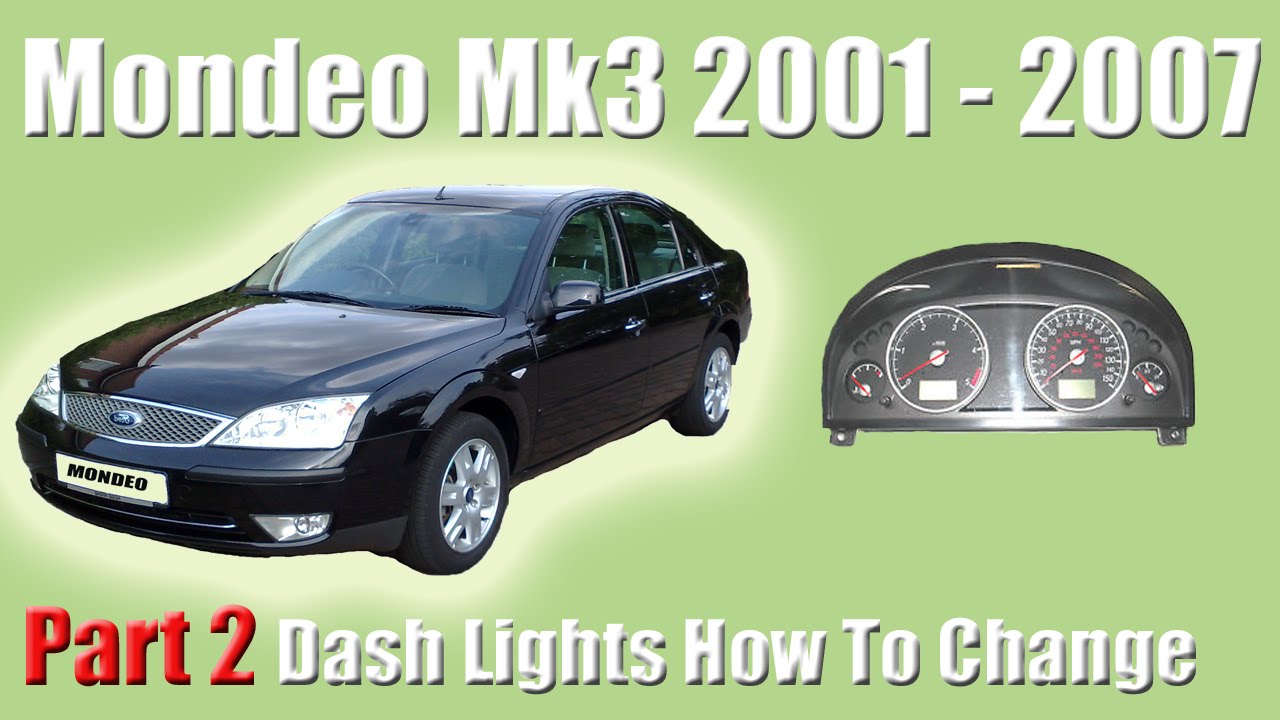 Part 2 Ford Mondeo MK3 How To Change The Dash Lights And Removing The Clocks YouTube