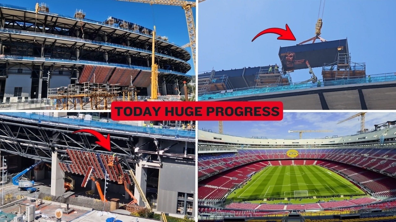 Camp Nou EXPLODING With Progress! Compression Ring Rising Fast 😱 - YouTube