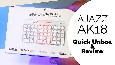 AJAZZ AK18 Numeric Numpad Keyboard 2.3Ghz Wireless Unboxing and Review
