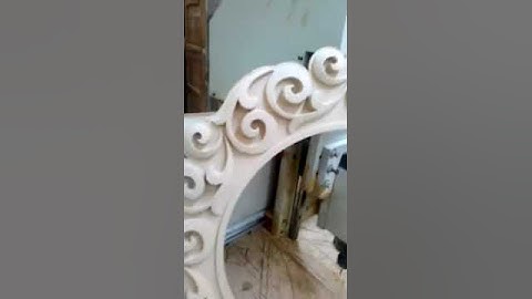 Contemporary Engraved CNC Mirror Frame