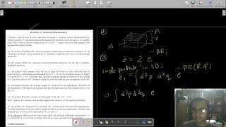 Yale Physics PhD Qualifying Exam (2024 A) | Statistical Mechanics Problem Solution Part 1