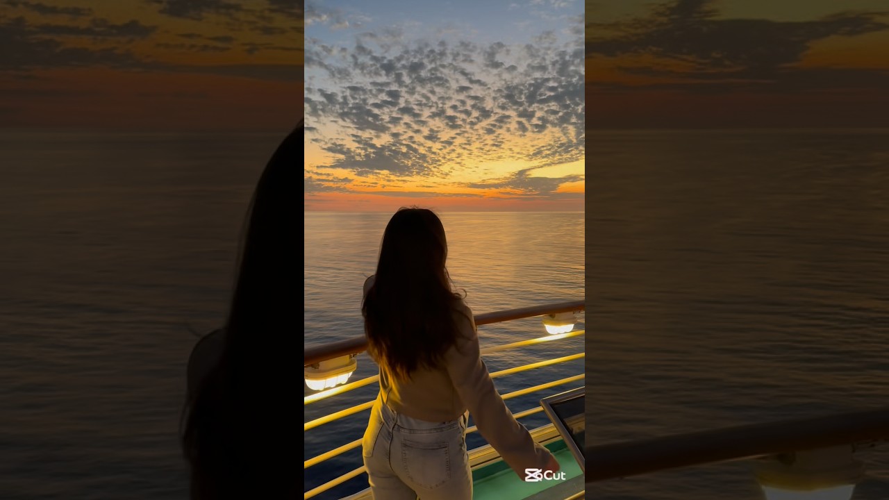 sunrise on a cruise