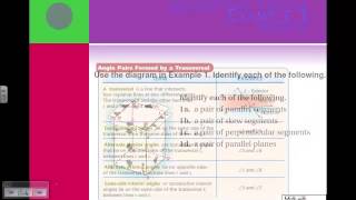 Section 3-1 Lines and Angles