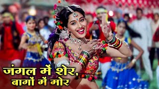 Jungle Mein Sher Baagon Mein Mor | Madhuri Dixit Iconic Dance | Prem Granth | Alka Yagnik 90s Song