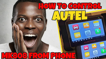 HOW TO CONTROL AUTEL MAXICOM MK808 OBD2 SCANNER FROM YOUR CELLPHONE TUTORIAL