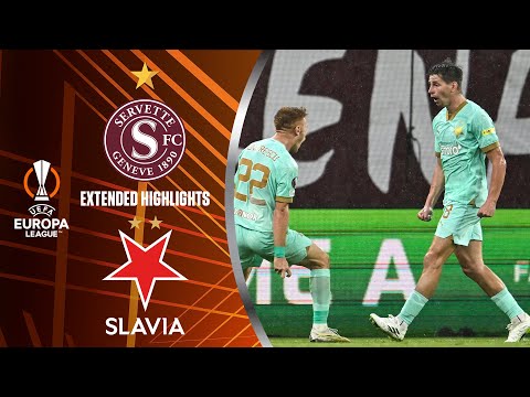 Goals and Highlights Servette 0-2 Slavia Prague in Europa League