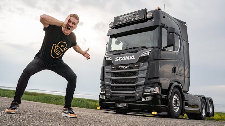 The first kilometers with my Scania 660S and building up a GIS package! 😎