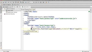 Underscore.js Simple Demo
