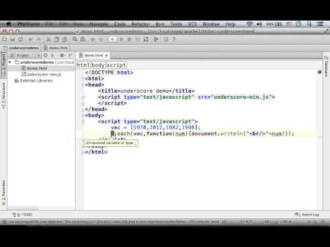 Underscore.js Simple Demo