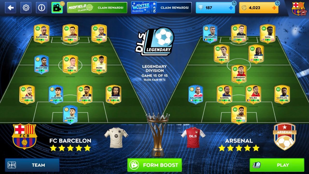 Dls 26 | Fc Barcelona Vs Arsenal Vs Manchester United | Legendary Division Final🏆🔥