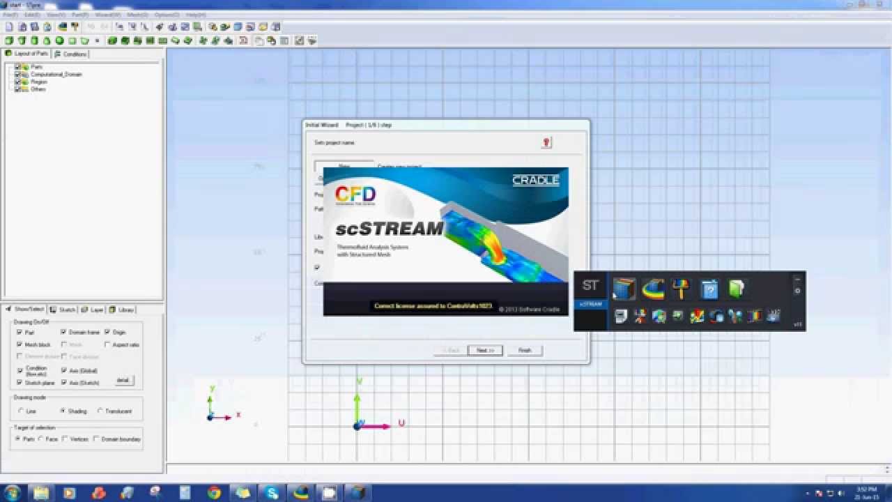 Modelling for car basement in CRADLE'S scSTREAM Part1 - YouTube