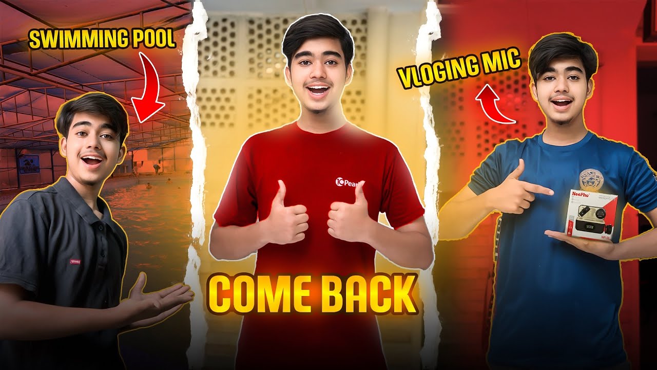 Come Back Hogayaπ |Swimming Pool Gayeπ€©| |Vlogging Mic Le Liyaπ±| |Danger ...